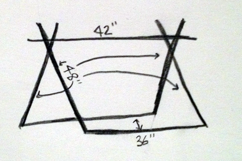 tent drawing
